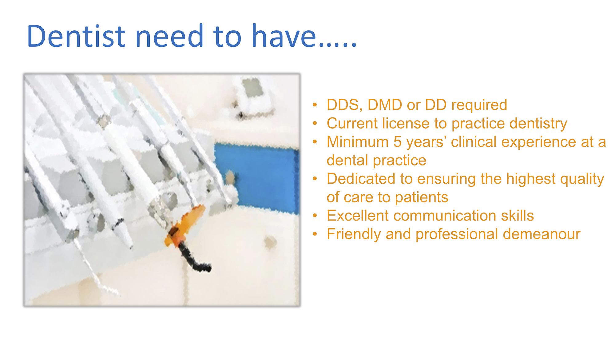 Pharmacy Group Looking For Dentists .. Dental Clinics, Dentists