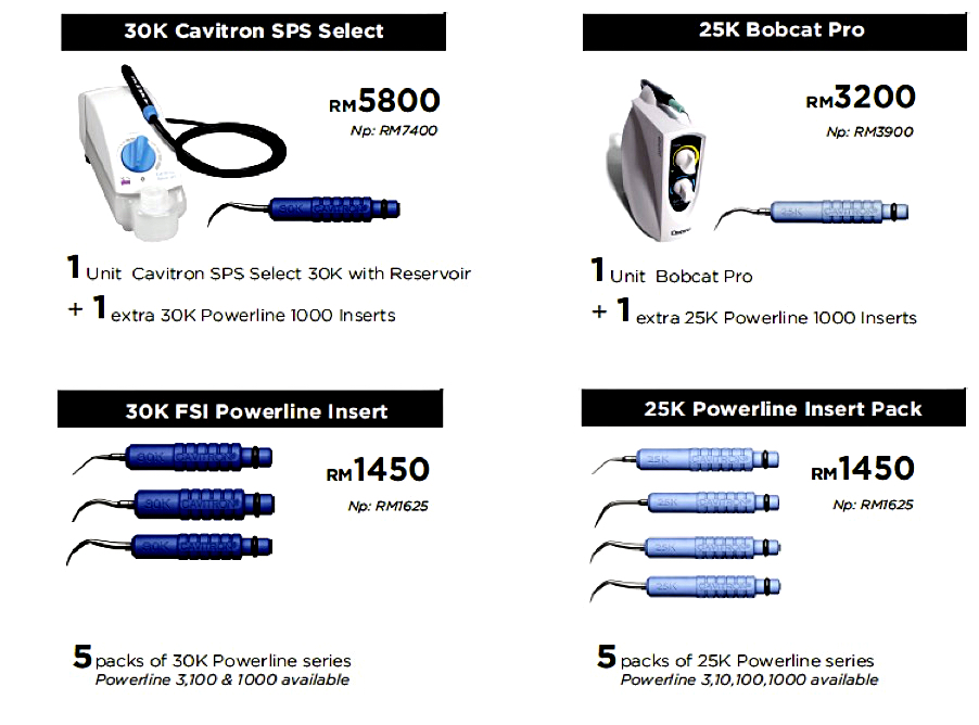 CAVITRON Elliptical Oscillation Ultrasonic Scaling Dental Clinics, Dentists, Klinik Gigi & 牙医