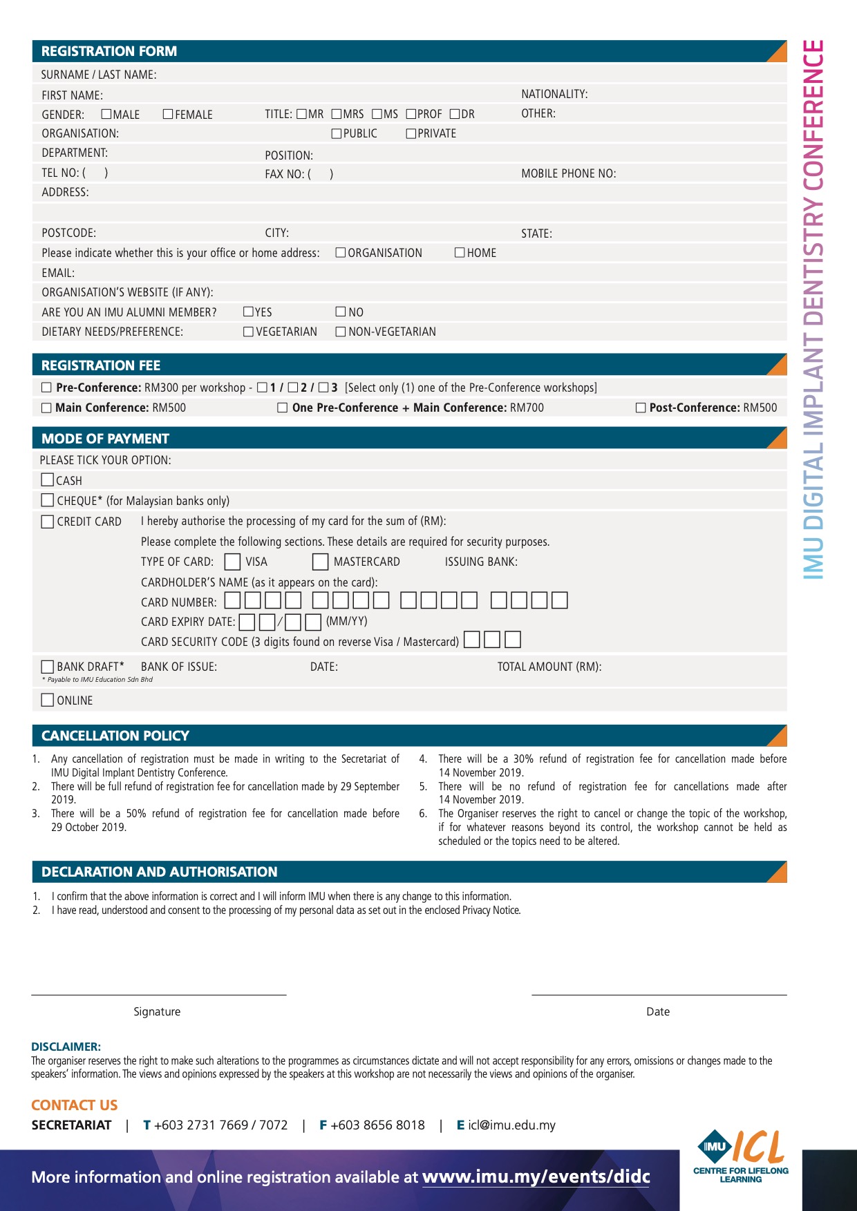 IMU Digital Implant Dentistry Conference Dental Clinics, Dentists