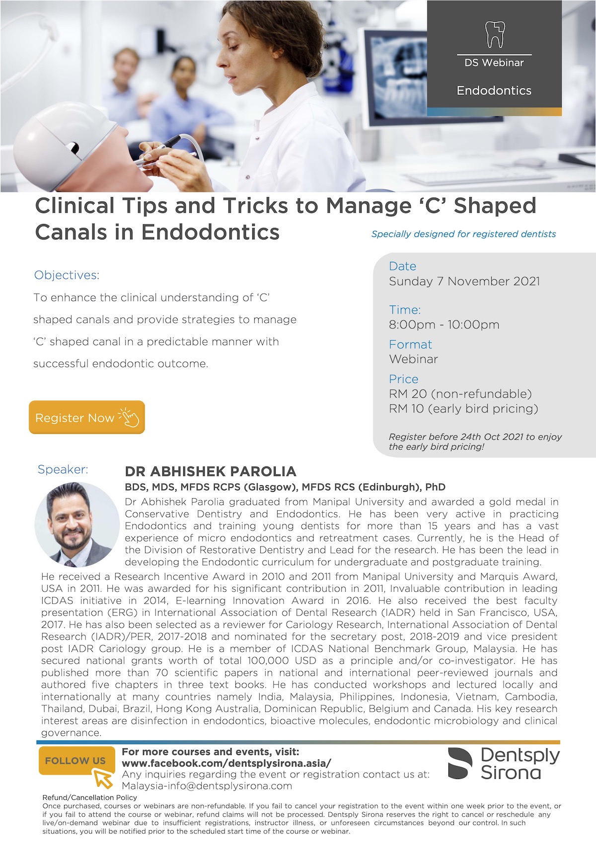 Clinical Tips and Tricks to Manage C Shaped Canals in Endodontics Flyer