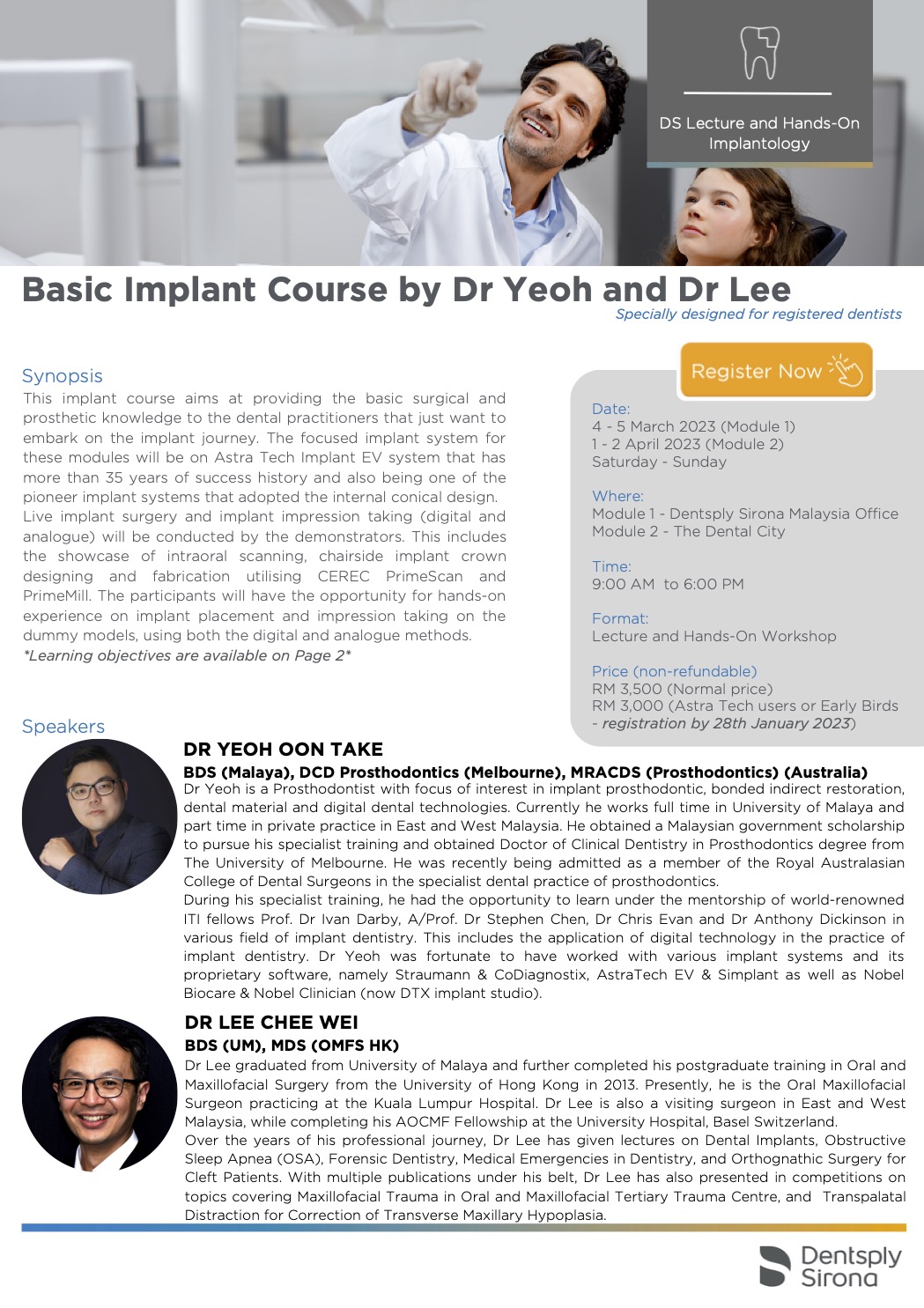 dentistsnearbyBasic Implant Course 2023  by Dr Yeoh and Dr Lee Flyer-Final-1