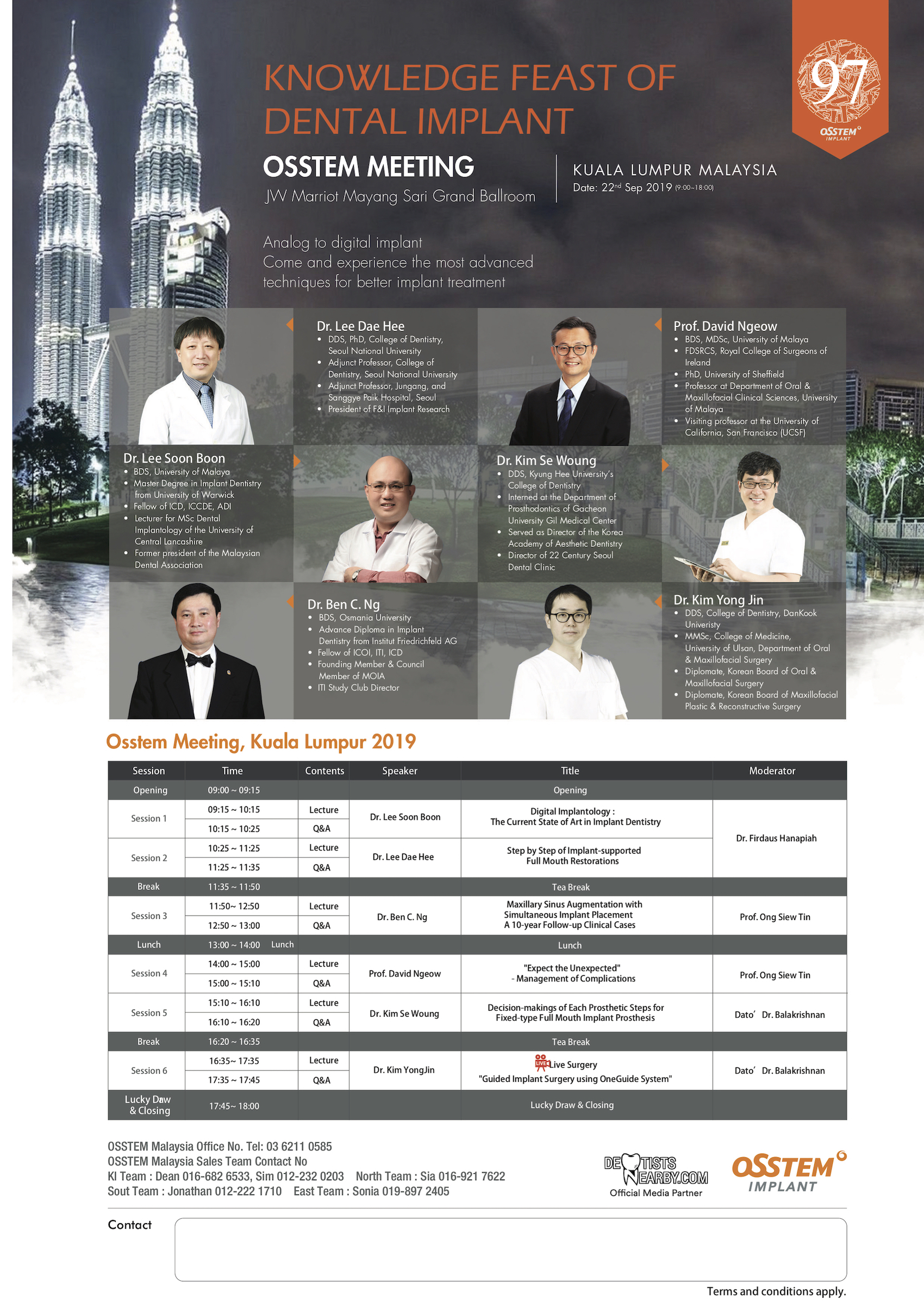 OSSTEM Meeting 2019 - JW Marriot Kuala Lumpur  Dental 